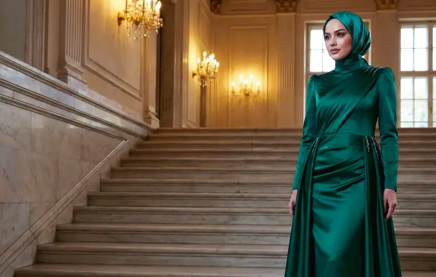 فساتين سهرة 2026 للمحجبات دليل الأناقة الراقية لإطلالات عصرية محتشمة