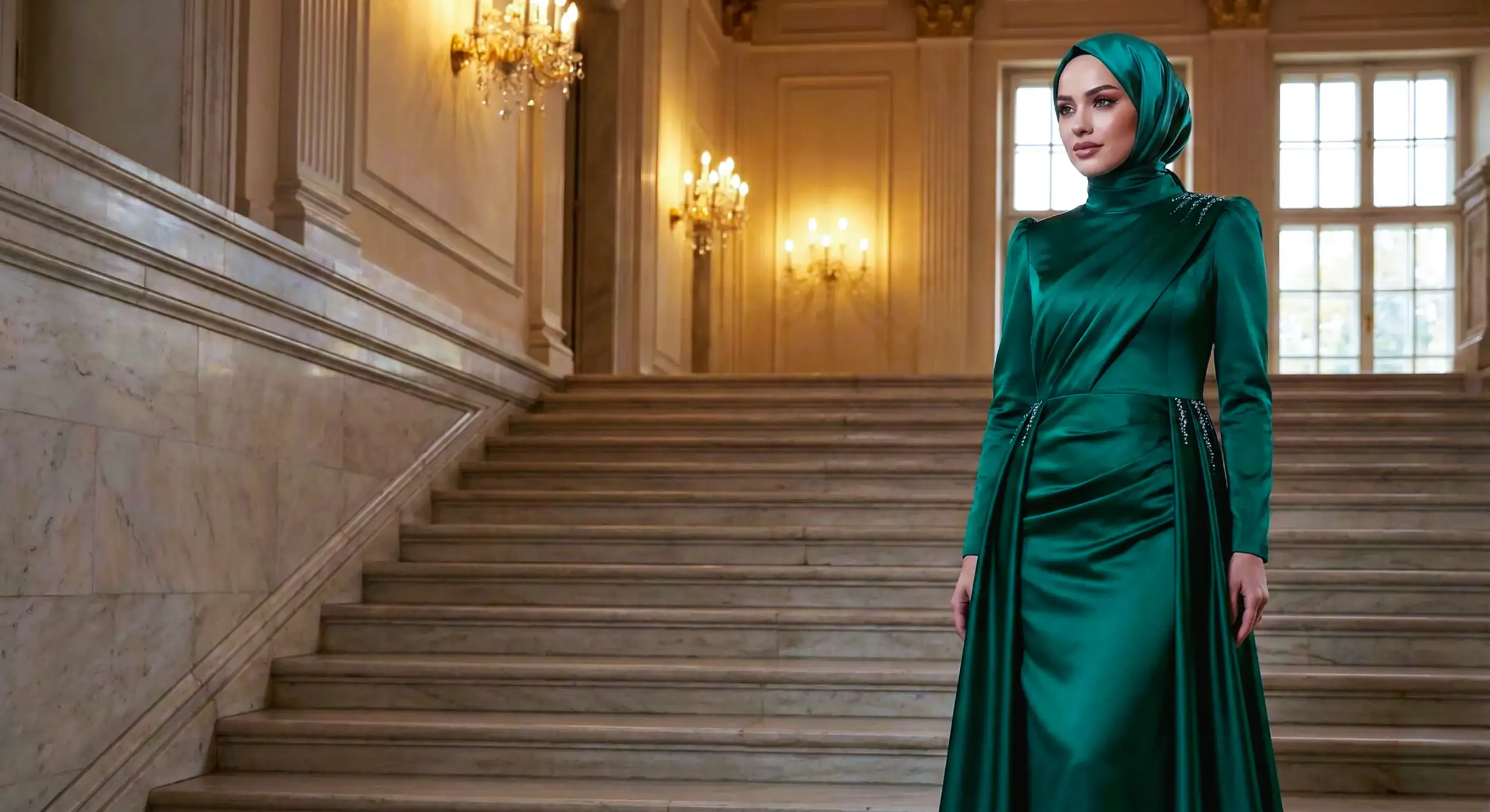 فساتين سهرة 2026 للمحجبات دليل الأناقة الراقية لإطلالات عصرية محتشمة