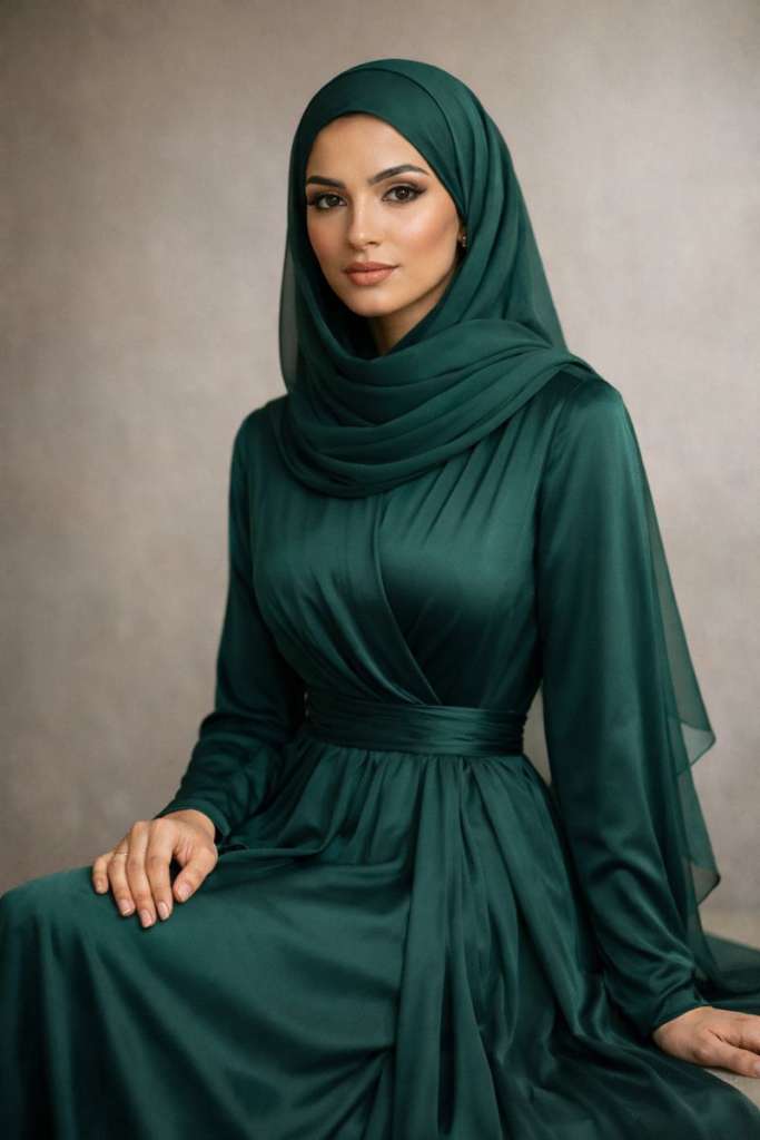 لفات حجاب للسهرات بإطلالة سواريه أنيقة ومتوازنة 1